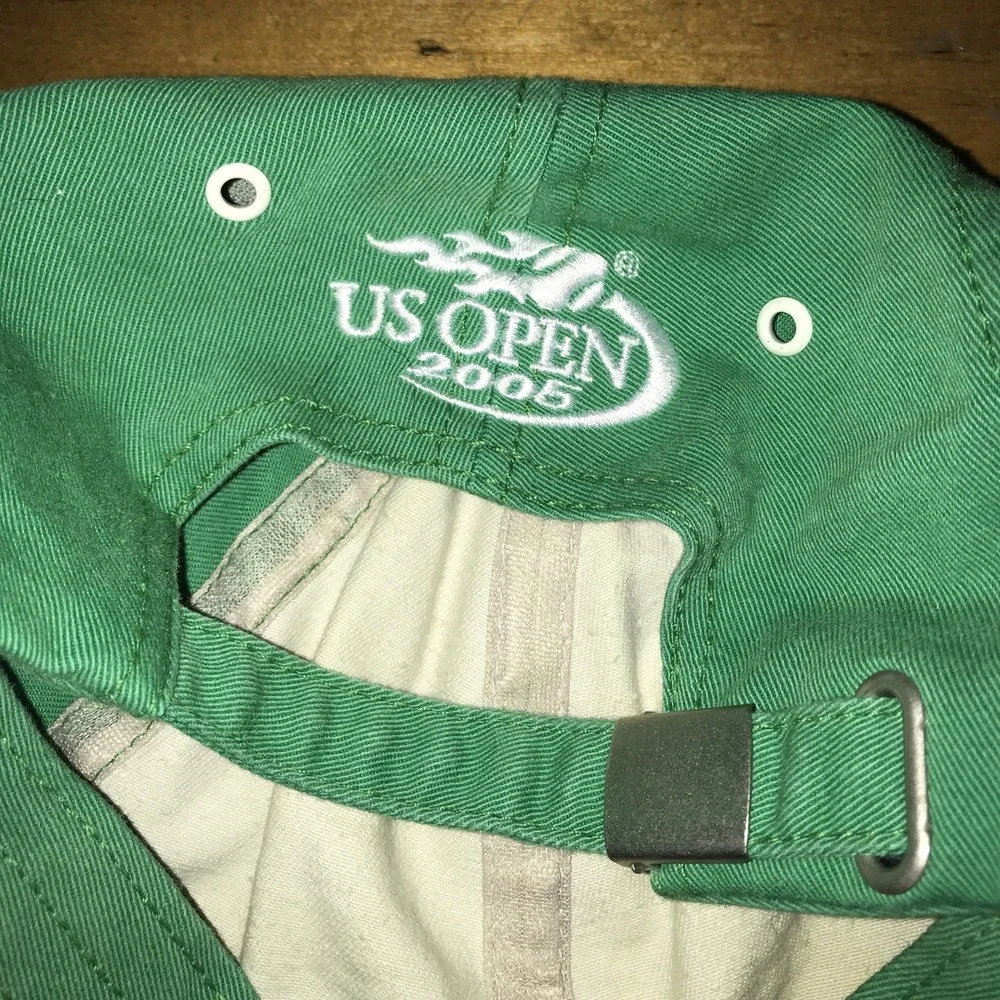 Heineken 2005 US Open Tennis Hat Strap back OSFA Green Hat‎